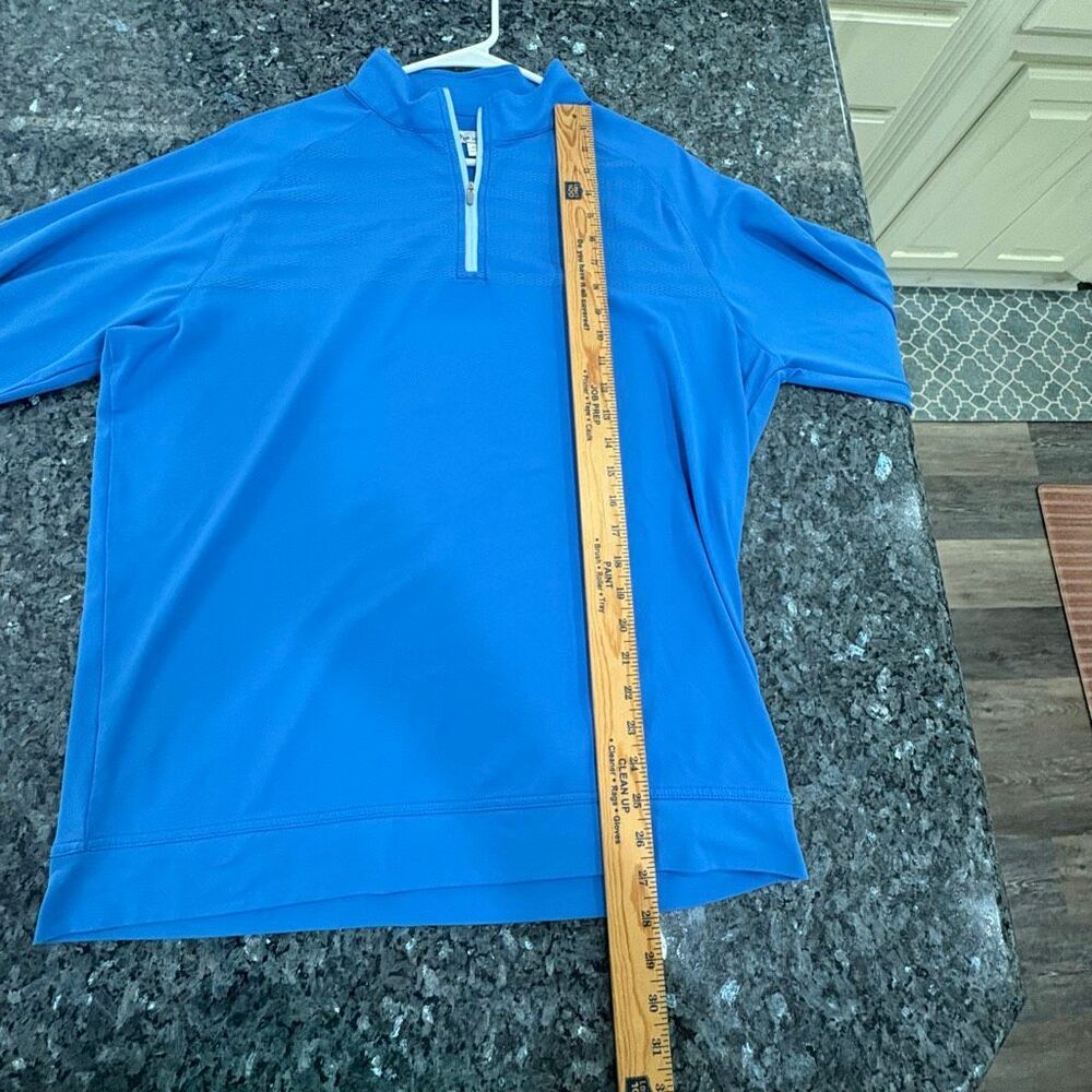 Peter Millar Blue Half Zip Performance Pullover S… - image 4